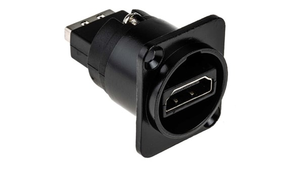 RS PRO 2 Way Female Feedthrough HDMI Connector