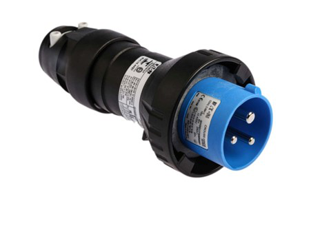 [MSSB-123206] Eaton IP66 Blue Cable Mount 2P+E Power Connector Plug ATEX, Rated At 16A, 240 V CEAG Enhanced Plug