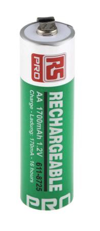 [MSSB-123921] RS PRO AA NiMH Rechargeable AA Batteries, 2.3Ah, 1.2V - Pack of 4