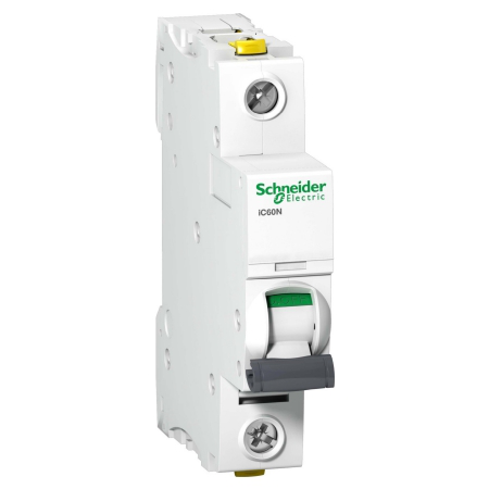 [MSSB-124051] Circuit Breaker - Schneider Electric Acti 9 iC60N MCB, 1P Poles, 6A Curve C, 230V AC, 72V DC, 6 kA Breaking Capacity