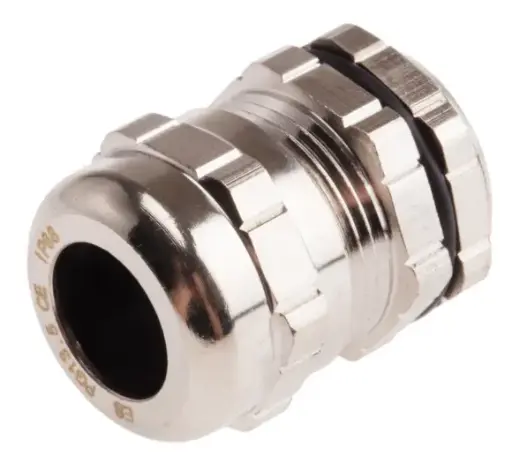 [MSSB-124701] Metallic Nickel Plated Brass Cable Gland, PG13.5 Thread, 6mm Min, 12mm Max, IP68