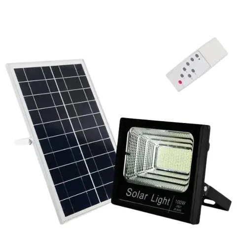 [MSSB-124961] E-TEN JD-8800 100W SMD Solar LED Flood Light (Black) C/W Solar Panel