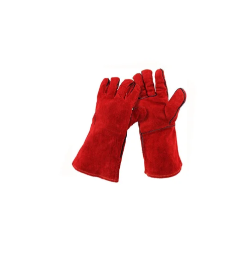 [MSSB-128991] 14” WSR PICASAF Premium Full Leather Welding Gloves Red